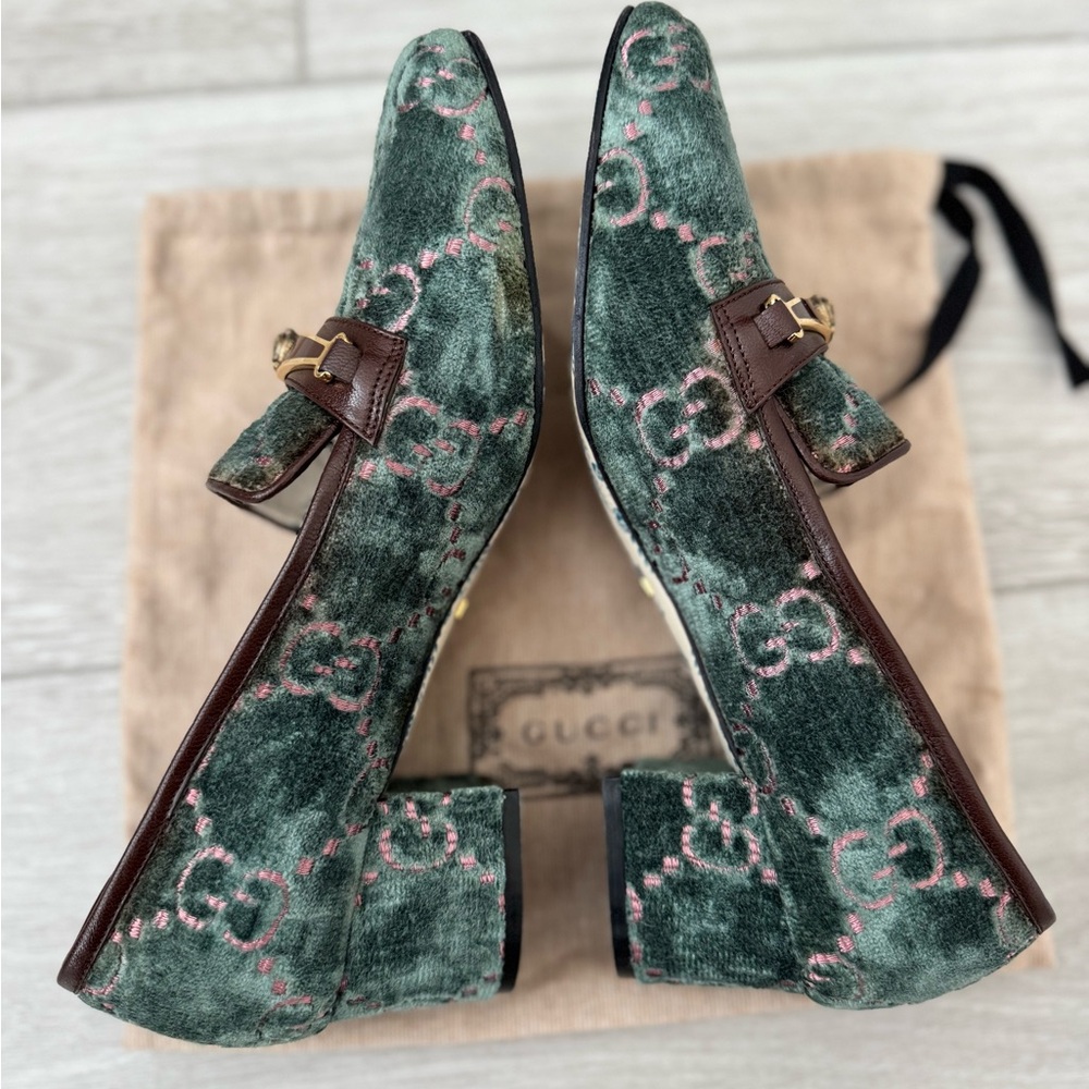 Gucci Green and Brown Women's Pumps - Picture 2 of 13